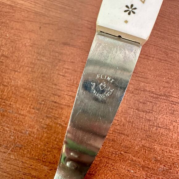 Flint Arrowhead VTG Stainless Steel Pie Cake Server Royal Wheat MCM Kitchen - Picture 7 of 7